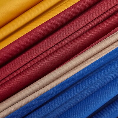 Stretch Twill French Terry Thick Polyester Spandex 62'' Fabric By The Yard