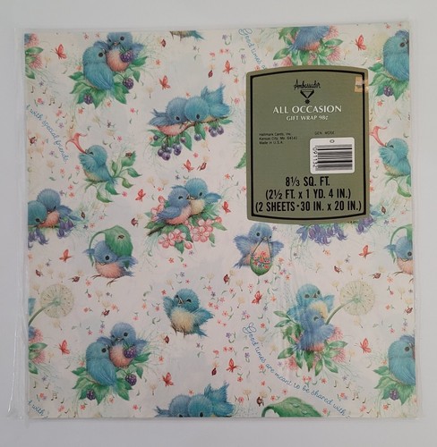 VINTAGE GIFT WRAP Wrapping Paper 1960's-1970's - BUY MORE, SAVE BIG ON SHIPPING - Picture 2 of 9