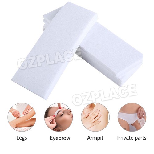100 x Waxing Strips Non Woven 70gsm Bulk Wholesale Price Cut Wax Papers Precut - Picture 5 of 10