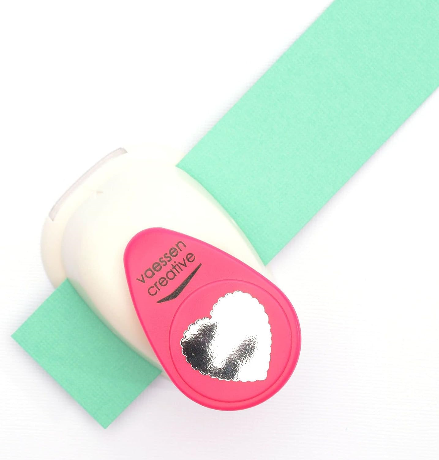 Vaessen Creative Craft Paper Punch, Heart Scallop, 1 Inch, for DIY