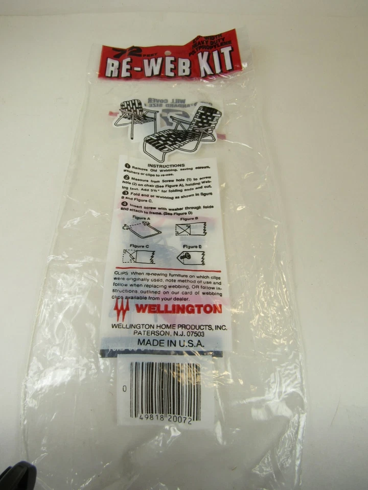 Lawn chair replacement webbing, 72ft new, 2 1/4 inch wide pinkish maroon edge   Foto 3 de 3