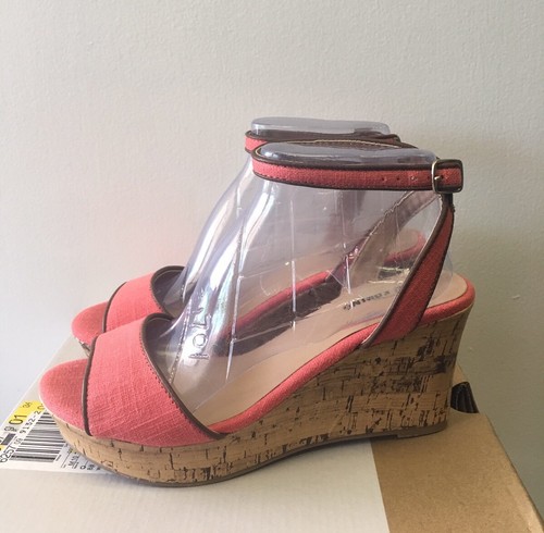 New - Women's Call It Spring Nissana Peach Wedge Sandals Size 8.5 - Picture 7 of 9