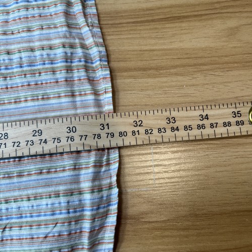 Johnston & Murphy Herren Seersucker Hemd gestreift Knopfleiste Tailored Fit XL - Bild 14 von 14