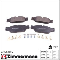 Zimmermann 23908.180.2 Bremsbelagsatz FüR Jaguar S Type XJ X200 X350 X358