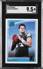 2018 DONRUSS #301 SAM DARNOLD ROOKIE RC SGC 9.5