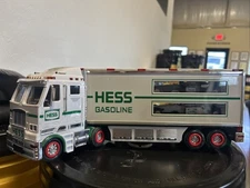 2003 Toy Semi Truck With Two Race Cars