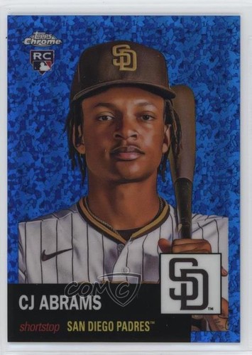 2022 Platinum Anniversary Blue Mini-Diamond Refractor /199 CJ Abrams Rookie RC