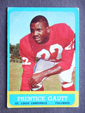 Prentice Gautt #150 Topps 1963 Football Card (St Louis Cardinals)*