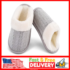 Women's Cozy Memory Foam Slippers Fuzzy Plush Gift Cozy House Shoes Easy Slip On