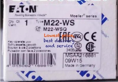 1PCNEW Original EATON MOELLER M22-WS 2-bit reset selection button head Fast ship