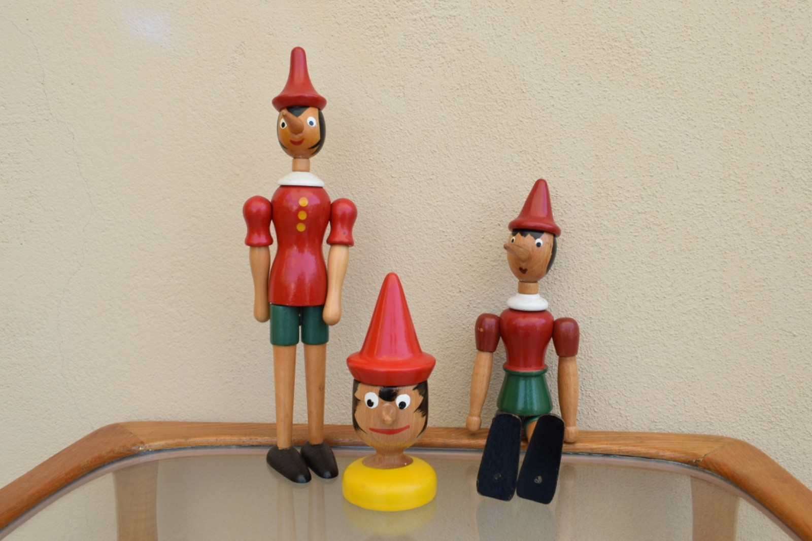 LOTTO PINOCCHIO LEGNO COLLODI FAVOLA SCULTURA GIOCATTOLO VINTAGE GIOCO EDUCATIVO