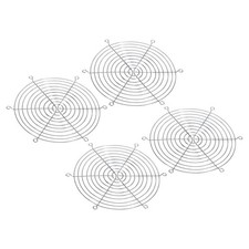 220mm Fan Finger Grill, 4 Pack Metal Grill Protector Guard, Silver