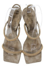 Brunello Cucinelli Women Stiletto Monili Strap Slingback Sandals Brown Gold 37.5 — photo 2