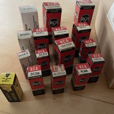 VTG New Old Stock Vintage RCA Radiotron Electron Tubes Some In Boxes Unused