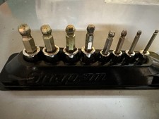 Snap On 8 Piece Metric Ball Hex Socket Set Combination Drive 208eftabmy