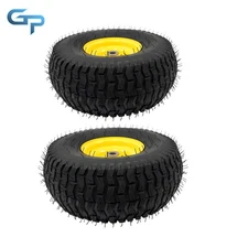 Tire & Wheel Set of 2 15x6.00-6 Tire and Wheel Assembly 464881 For Riding Mower