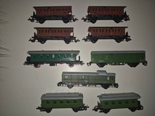 Spur TT Konvolut 8 Personenwaggons und 1 Güterwaggon, ohne OVP