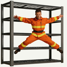 72in Heavy Duty Metal Garage Shelving 3000lbs Adjustable Shelves Utility Rack