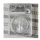 U.S. Mint American Eagle 2008 ANACS MS70 1 oz Silver First Day of Issue Coin