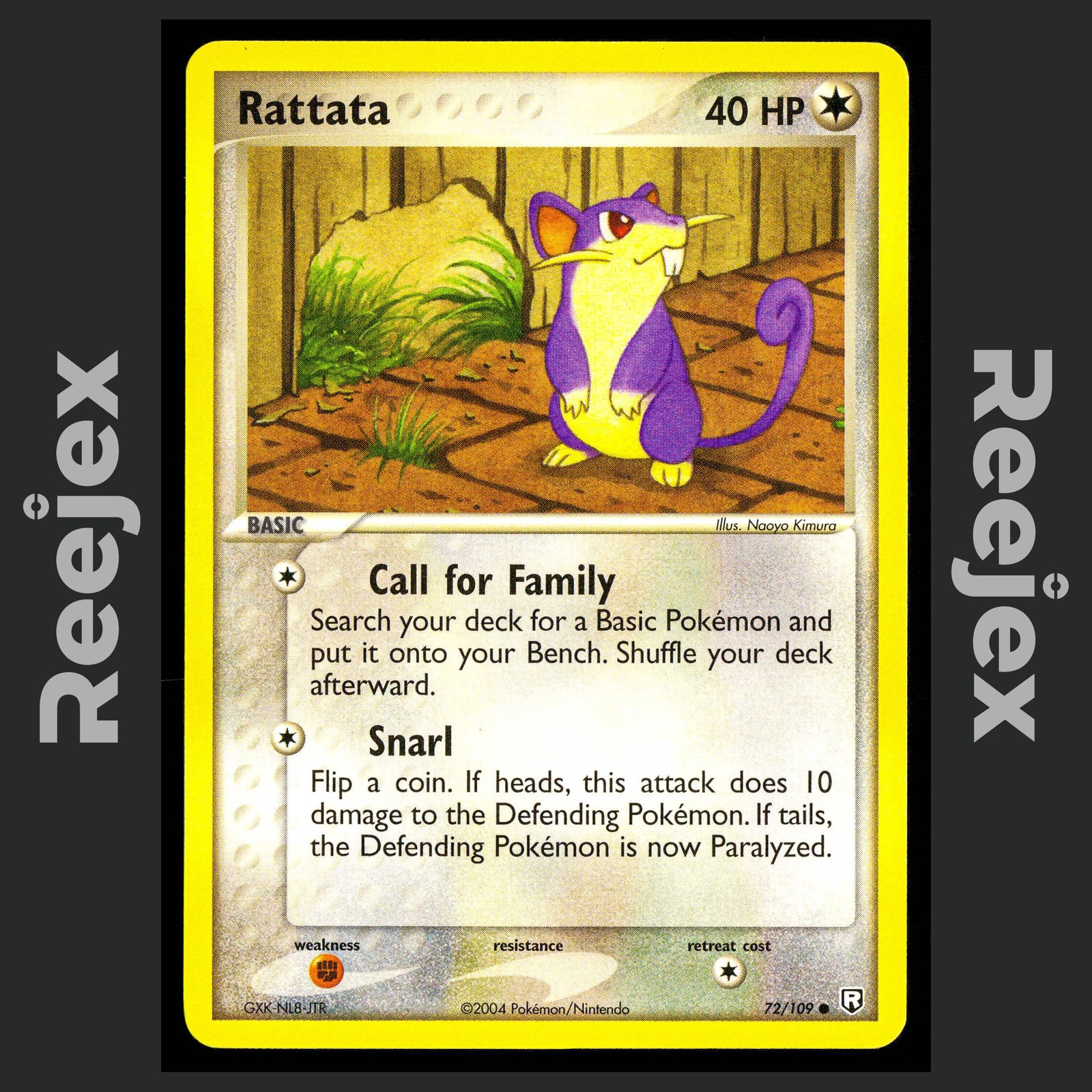 Rattata - 72/109 - Common - Team Rocket Returns - Pokemon - NM/M