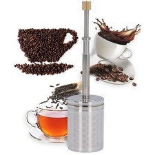 Press Coffee Infuser Stainless Steel Strainer Reusable Coffee Filter Brew Plunge