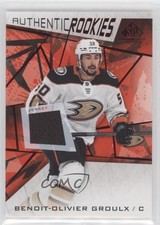 2021 SP Game Used Authentic Rookies Red Jerseys Benoit-Olivier Groulx #191 4et