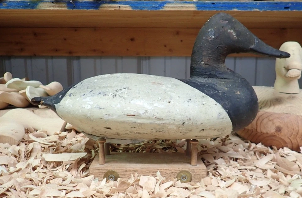 Will Heverin  (1860-1951) Canvasback Drake Decoy - Image 4 of 4