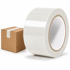 White Carton Sealing Packaging Tape OPP20C Heavy Duty 2 Mil 2 Inch x 55 YD