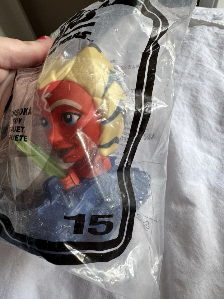 McDonald Happy Meal Toy Star Wars Clone Wars Ahsoka Tano #15 2008 nuevo en plástico Foto 2 de 4