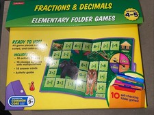 Lakeshore Fractions Decimals Folder Games Elementary Grades 4-5