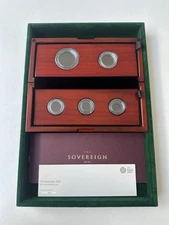 The Royal Mint 2020 Five-Coin Set Sovereign Box only - COA & Capsules Included.