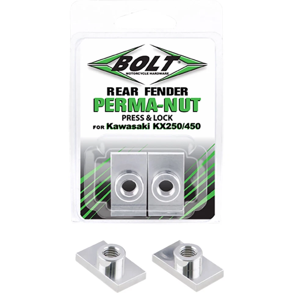 Bolt MC Hardware Perma-Nut™ - Rear/Fender - Pair for Kawasaki CHAD-RMZ.RD - Image 3 of 4