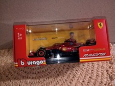 Burago SF 24 Formula Racing Ferrari 1:43 Scale C. Leclerc New In Display Case