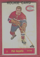 1957-58 PARKHURST #11**PHIL GOYETTE**VG-EX Rookie RC* MONTREAL CANADIENS*!!