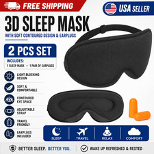 Sleep Mask for Side Sleeper, Eye Mask for Sleeping Women Men, 3D Contoured Cup N