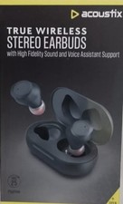 Acoustix True Wireless Stereo Earbuds Bluetooth 5.0 - Black