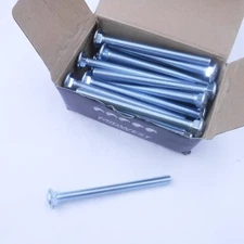 25 Pack Midwest Fastener 1/2"-13 x 6" Zinc Grade 2 Carriage Bolts 01149