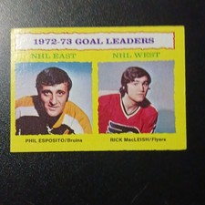 1972-73 NHL Bruins Flyers Esposito MacLeish Vadnais Smith Sheppard Card Lot (5)