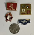 18 Different Vintage Russian Soviet Union USSR, CCCP USA Pin Lot — photo 4