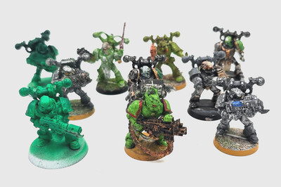 Veterans Plague Marines Death Guard Chaos Space Marines Warhammer 40K metal