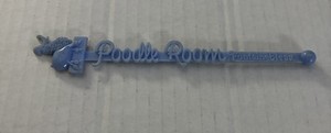 Poodle Room Fontainebleau Blue VTG Swizzle Stick Stirrer Dog Beacon Co USA