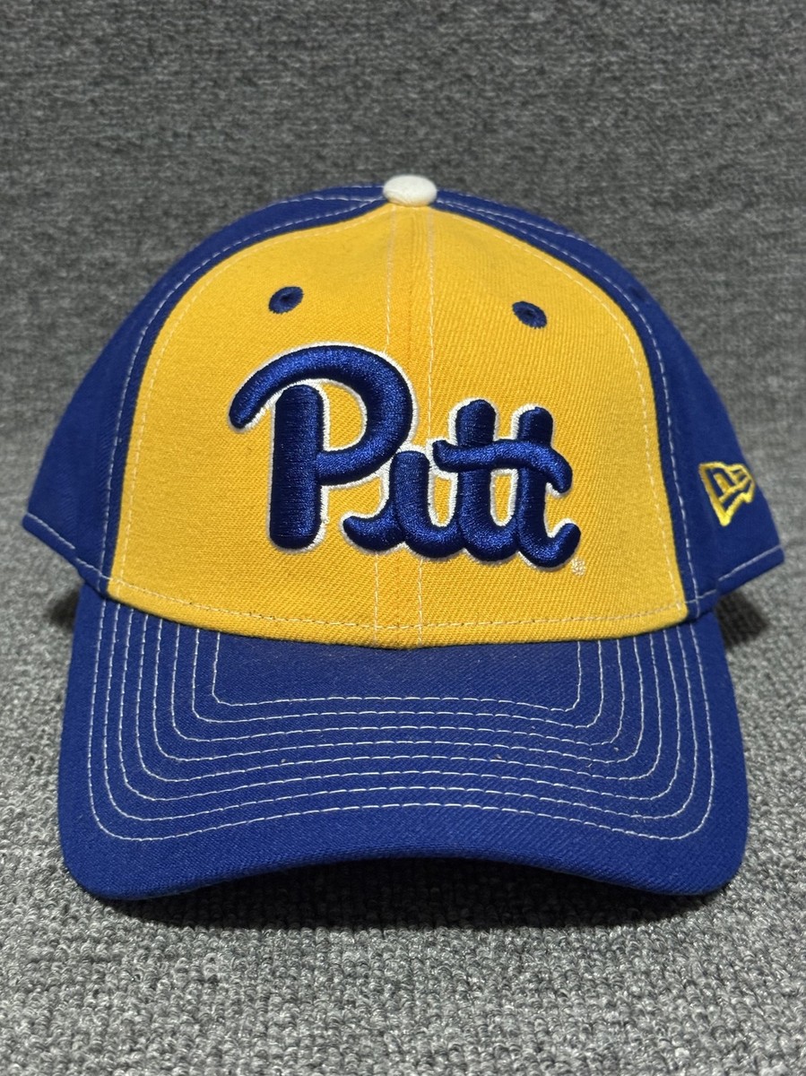 New Era Pitt Panthers 9FORTY Adjustable Hat Navy Yellow Script Logo Cap New