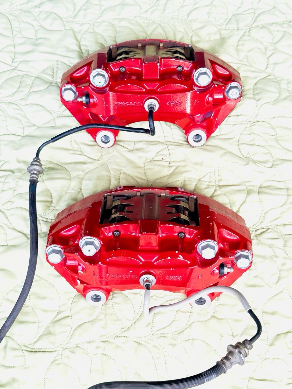 2017-2022 Infiniti Q60 Red Sport AKEBONO 4502 Front Caliper Set Complete! Used