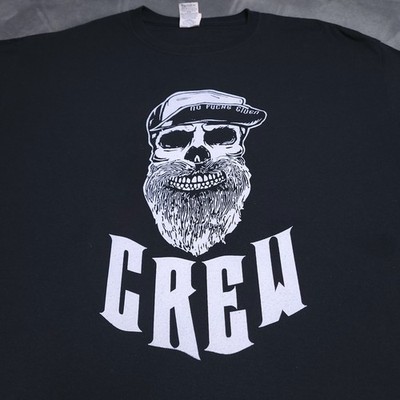 NO FKS GIVEN Crew Get Some Texas Biker Large Black Burnout On Head Alpha Lion