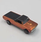 Hot Wheels Redline 1968 Custom Fleetside Orange USA Black Interior