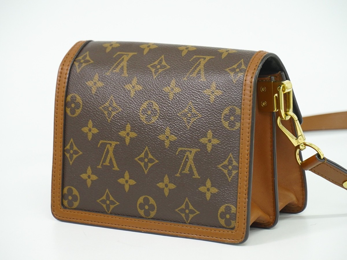 Louis Vuitton ショルダーバッグ ブラウンad M44580 Louis Vuitton Mini Dauphine M44580 Monogram Reverse Canvas