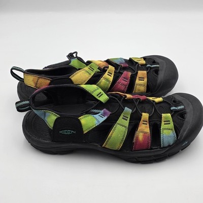Keen Newport Retro Sandals Mens 10 Multicolor Tie Dye Fisherman Hiking
