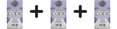 3 x Garden of Life Vitamin Code RAW Prenatal - 90 vcaps (361,08 EUR/kg)