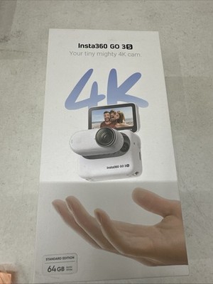 Insta360 GO 3S 4K Standard Edition Action Camera White Arctic 64GB - Open Box