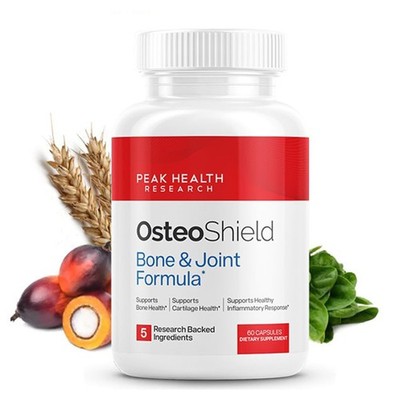 OsteoShield Peak Health Research  Bone & Joint Formula  Calcium Supplements f...